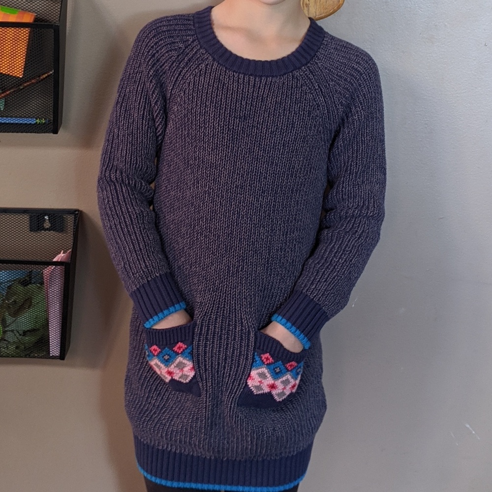 Hanna Andersson sweater dress / tunic size 120.